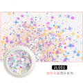 2020 new manicure jewelry peerless crystal star moon maple leaf butterfly love gold chunky powder